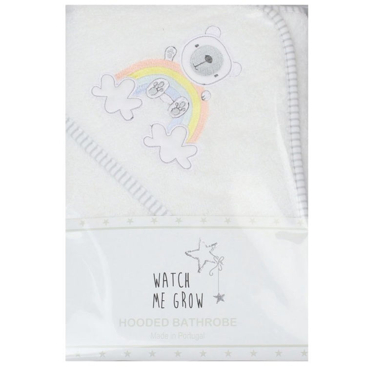 Picture of WF1651: -1651 -3546- BABY UNISEX RAINBOW HOODED TOWEL/BATHRO